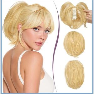 Golden Blonde Clip-In Hair Extension for Women
